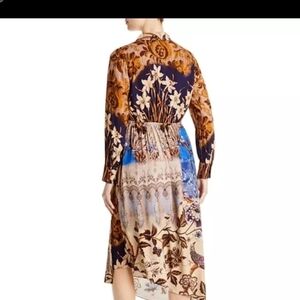 Kobi Halperin Floral Maxi Dress in Blue and Brown
